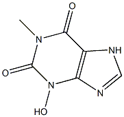 1-METHYL-3-HYDROXYXANTHINE 结构式