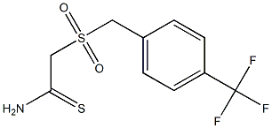 2-{[(4-TRIFLUOROMETHYL)BENZYL]SULPHONYL}ETHANETHIOAMIDE 结构式