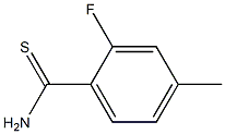 2-FLUORO-4-METHYL-THIOBENZAMIDE 结构式