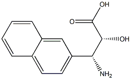 (2R,3R)-3-Amino-2-hydroxy-3-naphthalen-2-yl-propanoic acid 结构式