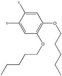 1,2-DIIODO-4,5-(DIPENTYLOXY)BENZENE 结构式