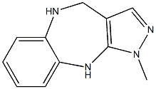 3-Methyl-3,4,9,10-tetrahydro-2,3,4,9-tetraaza-benzo[f]azulene 结构式