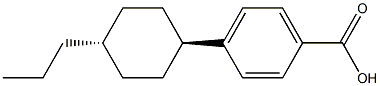 4-(反-4-丙基环己基)苯甲酸 结构式