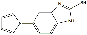 2-巯基-5-吡咯基苯并咪唑 结构式