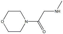 2-Methylamino-1-morpholin-4-yl-ethanone 结构式