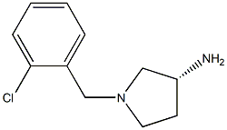 (3R)-1-(2-chlorobenzyl)pyrrolidin-3-amine 结构式