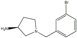 (3S)-1-(3-bromobenzyl)pyrrolidin-3-amine 结构式