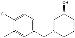 (3S)-1-(4-chloro-3-methylbenzyl)piperidin-3-ol 结构式