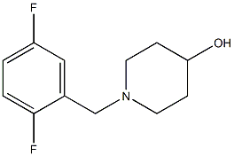 1-(2,5-difluorobenzyl)piperidin-4-ol 结构式