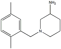1-(2,5-dimethylbenzyl)piperidin-3-amine 结构式