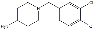 1-(3-chloro-4-methoxybenzyl)piperidin-4-amine 结构式