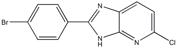 2-(4-bromophenyl)-5-chloro-3H-imidazo[4,5-b]pyridine 结构式