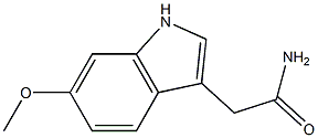 2-(6-methoxy-1H-indol-3-yl)acetamide 结构式