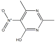 2,6-dimethyl-5-nitropyrimidin-4-ol 结构式