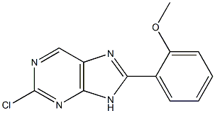 2-chloro-8-(2-methoxyphenyl)-9H-purine 结构式