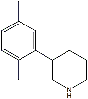 3-(2,5-dimethylphenyl)piperidine 结构式