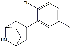 3-(2-chloro-5-methylphenyl)-8-azabicyclo[3.2.1]octane 结构式