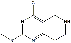 4-chloro-2-(methylsulfanyl)-5,6,7,8-tetrahydropyrido[4,3-d]pyrimidine 结构式