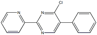 4-chloro-5-phenyl-2-pyridin-2-ylpyrimidine 结构式