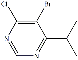 5-bromo-4-chloro-6-(1-methylethyl)pyrimidine 结构式
