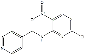 6-chloro-3-nitro-N-(pyridin-4-ylmethyl)pyridin-2-amine 结构式