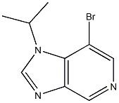 7-bromo-1-(1-methylethyl)-1H-imidazo[4,5-c]pyridine 结构式