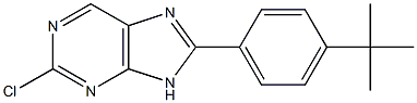 8-(4-tert-butylphenyl)-2-chloro-9H-purine 结构式