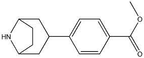 methyl 4-(8-azabicyclo[3.2.1]oct-3-yl)benzoate 结构式