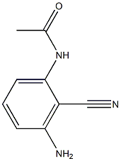 N-(3-amino-2-cyanophenyl)acetamide 结构式