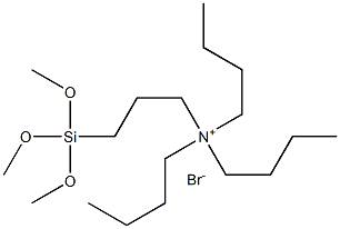 N-TRIMETHOXYSILYLPROPYL-N,N,N-TRI-N-BUTYLAMMONIUM BROMIDE: 50% IN METHANOL 结构式