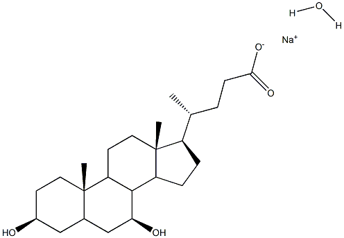 URSODEOXYCHOLIC ACID SODIUM SALT HYDRATE 结构式