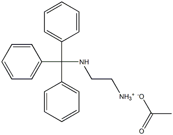 1-(TRITYLAMINO)-ETHYL-2-AMMONIUM ACETAT 结构式