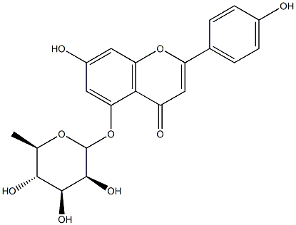 芹菜素-5-鼠李糖苷 结构式