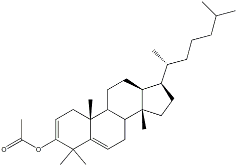乙酸达玛二烯醇酯 结构式