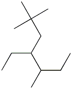 2,2,5-trimethyl-4-ethylheptane 结构式