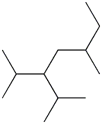 2,5-dimethyl-3-isopropylheptane 结构式