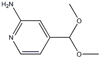 2-AMINO-4-PYRIDINE CARBALDEHYDE DIMETHYL ACETAL 结构式