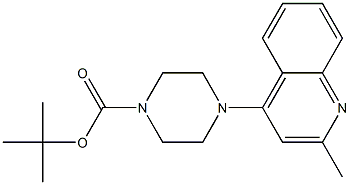 4-(4-BOC-PIPERAZIN-1-YL)-2-METHYLQUINOLINE 结构式
