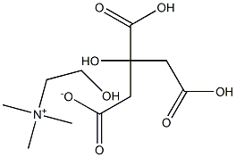 CHOLINE DIHYDROGEN CITRATE USP 结构式