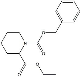 N-CBZ-2-哌啶甲酸乙酯 结构式