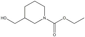 N-乙氧羰基-3-哌啶甲醇 结构式