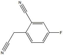2-氰基-4-氟苯乙腈 结构式