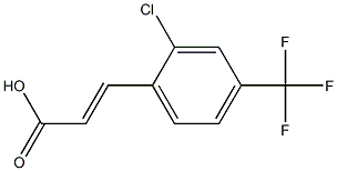 2-CHLORO-4-(TRIFLUOROMETHYL)CINNAMIC ACID 结构式