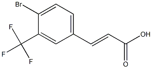 4-BROMO-3-(TRIFLUOROMETHYL)CINNAMIC ACID 结构式