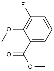 3-FLUORO-2-METHOXYBENZOIC ACID METHYL ESTER 结构式