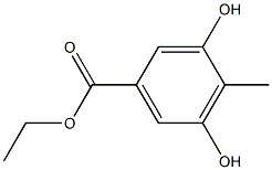 3,5-DIHYDROXY-4-METHYLBENZOIC ACID ETHYL ESTER 结构式