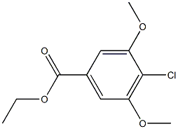 4-CHLORO-3,5-DIMETHOXYBENZOIC ACID ETHYL ESTER 结构式