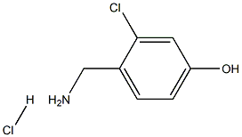 2-CHLORO-4-HYDROXYBENZYLAMINE Hydrochloride 结构式