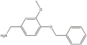 4-BENZYLOXY-3-METHOXYBENZYLAMINE 结构式