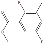 2,5-DIFLUORO-3-METHYLBENZOIC ACID METHYL ESTER 结构式